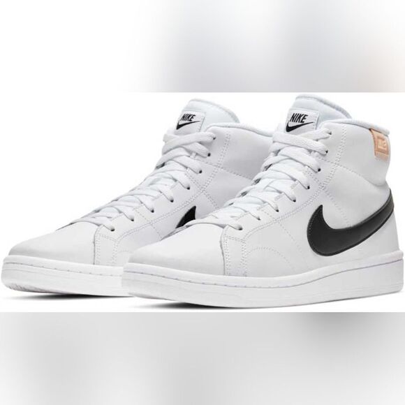 Nike Court Royale 2 Mid Sneaker Size 11.5 in White/black Stitch Fix NWT - Picture 4 of 14